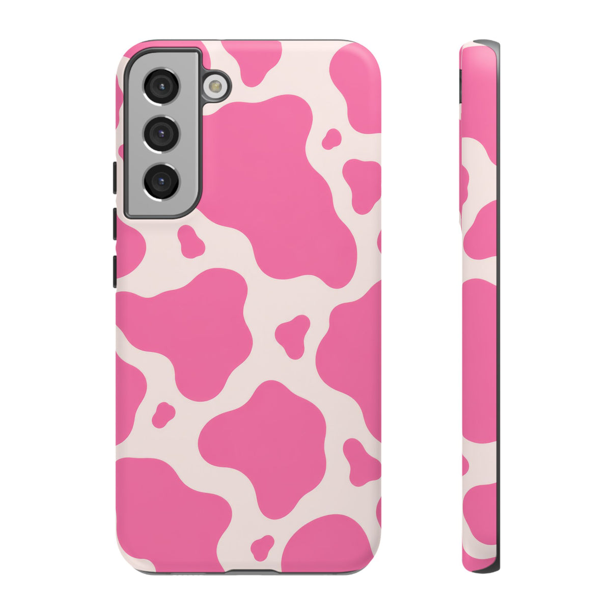 Strawberry Milk Samsung Galaxy Tough Case | Pink Cow Print