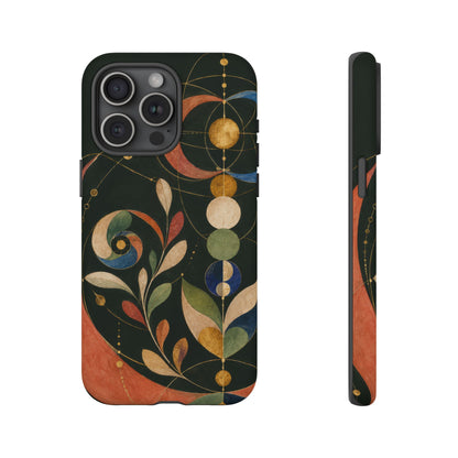 Orbital Garden iPhone Tough Case | Celestial Botanical Geometry