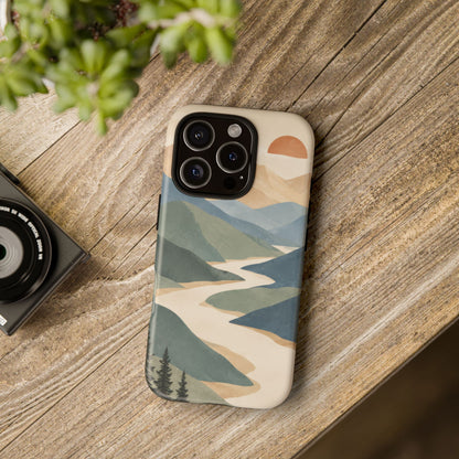 Quiet Pass iPhone Tough Case | mountain river