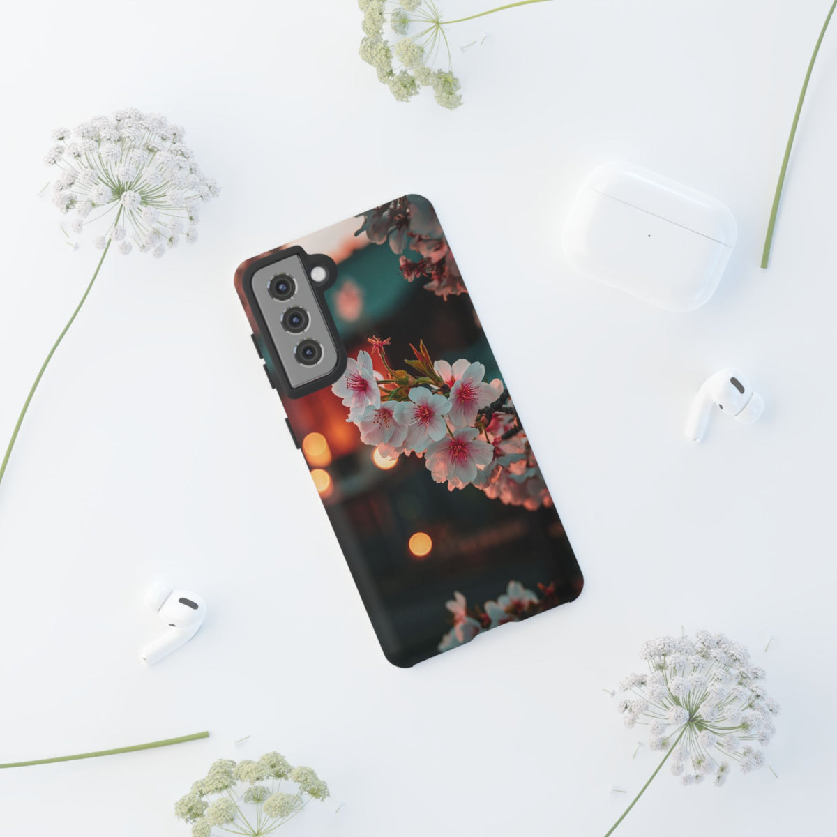 Kyoto Blossom Lanterns Samsung Galaxy Tough Phone Case