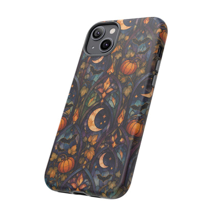 Amber Moon Window iPhone Tough Case | celestial halloween