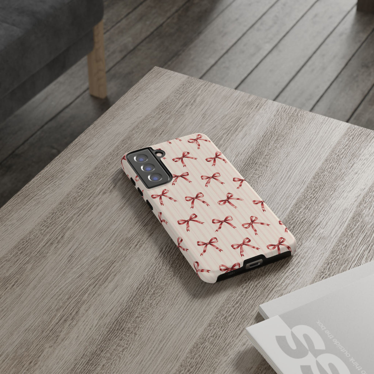 Red Bow Samsung Galaxy Tough Case | Ribbon Waltz