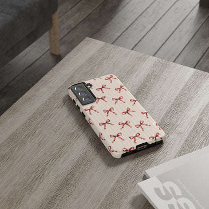 Red Bow Samsung Galaxy Tough Case | Ribbon Waltz