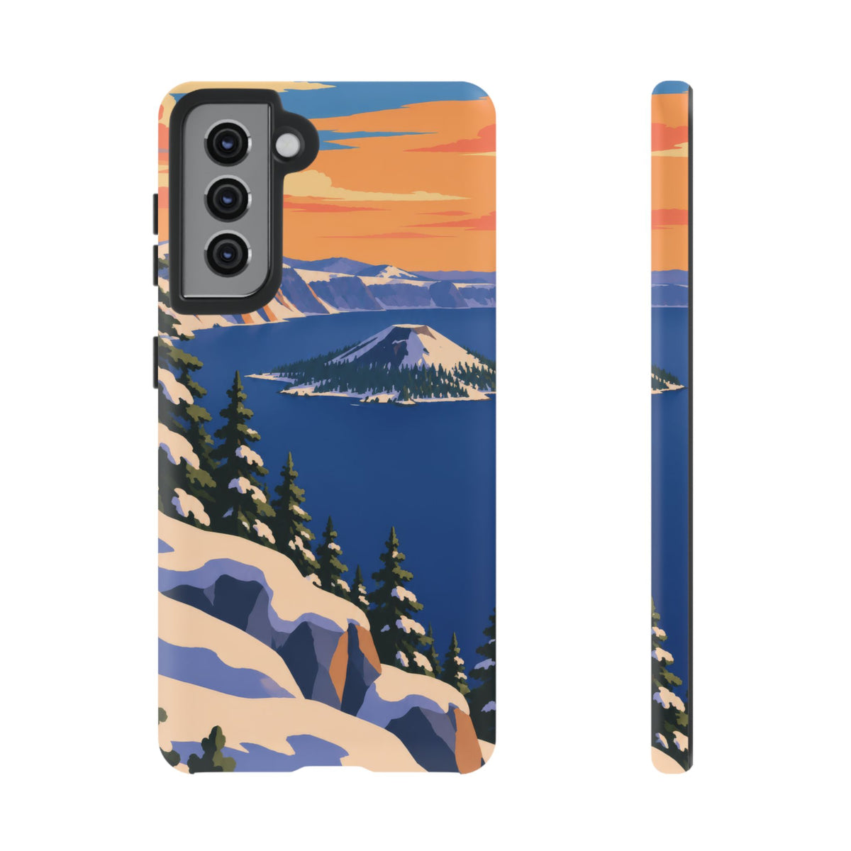 Crater Lake — Winter Caldera Samsung Galaxy Tough Case