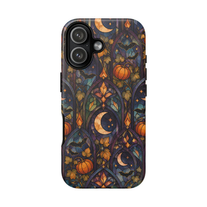 Amber Moon Window iPhone Tough Case | celestial halloween