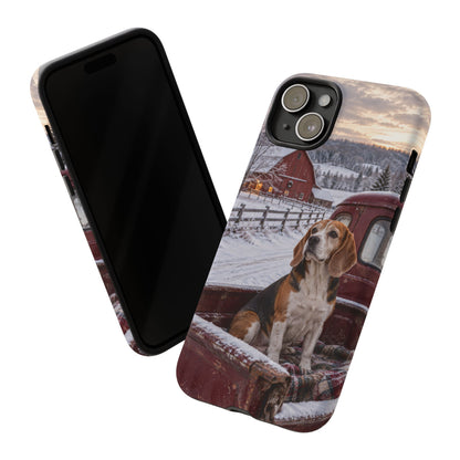 Winter Farm Watch iPhone Tough Case | beagle
