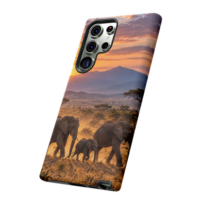 Elephants at First Light Samsung Galaxy Tough Case | african elephants