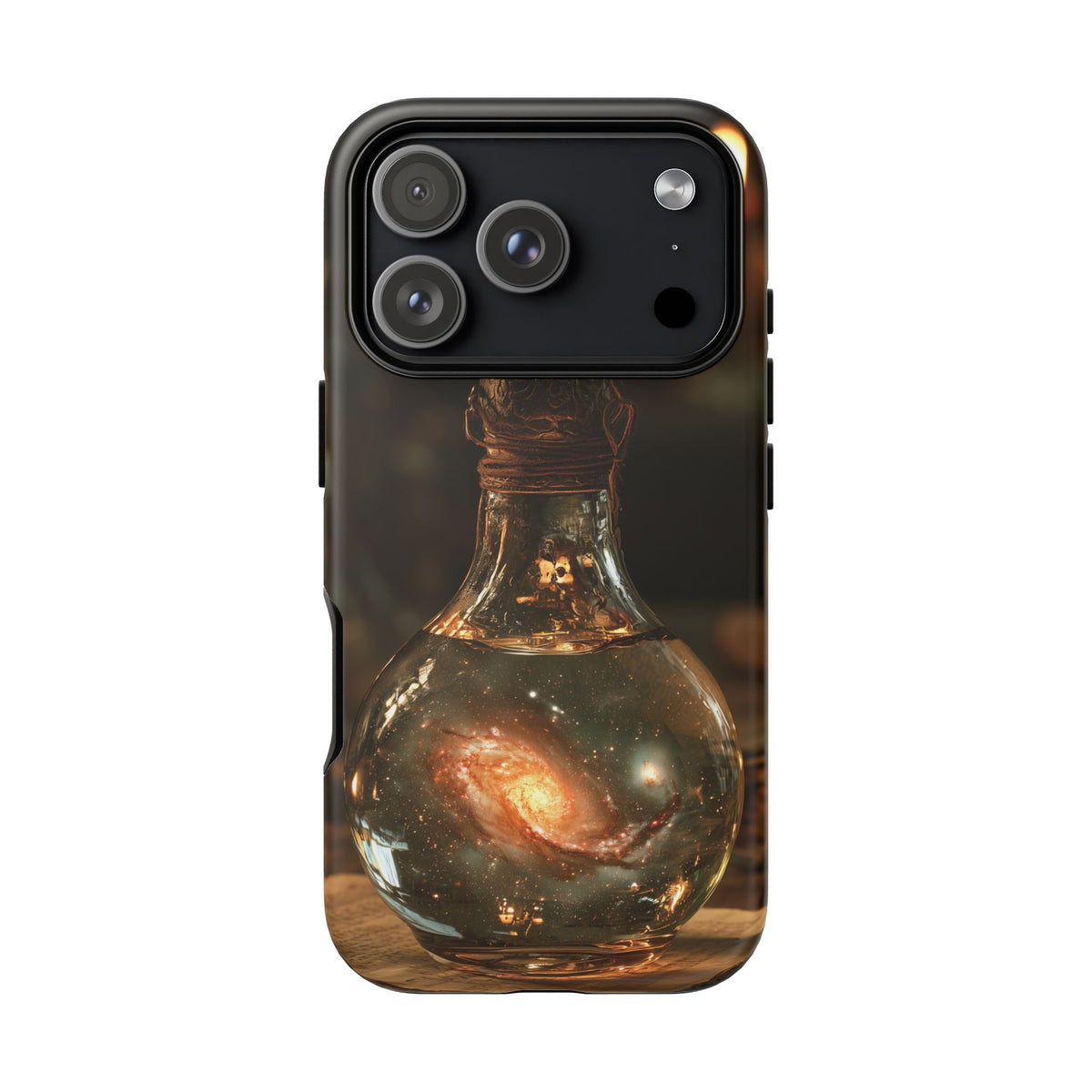 Bottled Cosmos iPhone Tough Case | Galaxy in an Antique Bottle