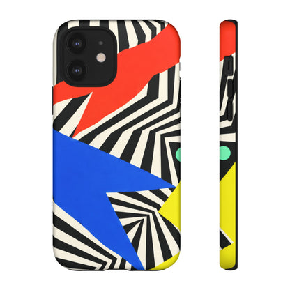 Broken Signal iPhone Tough Case | Optical Stripe Art