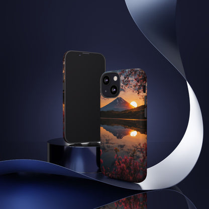 Fuji Golden Reflection iPhone Tough Phone Case