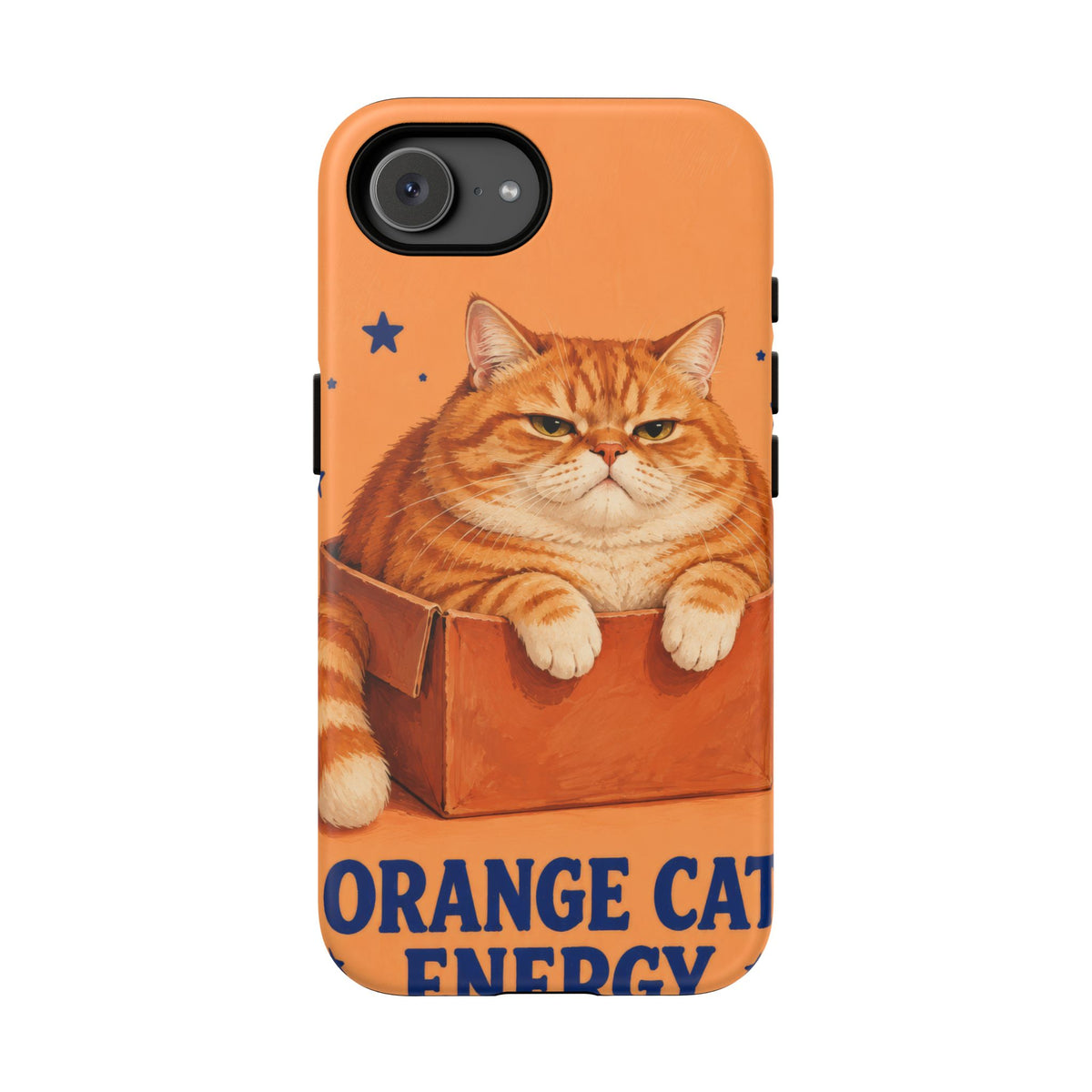 Orange Cat Energy iPhone Tough Case