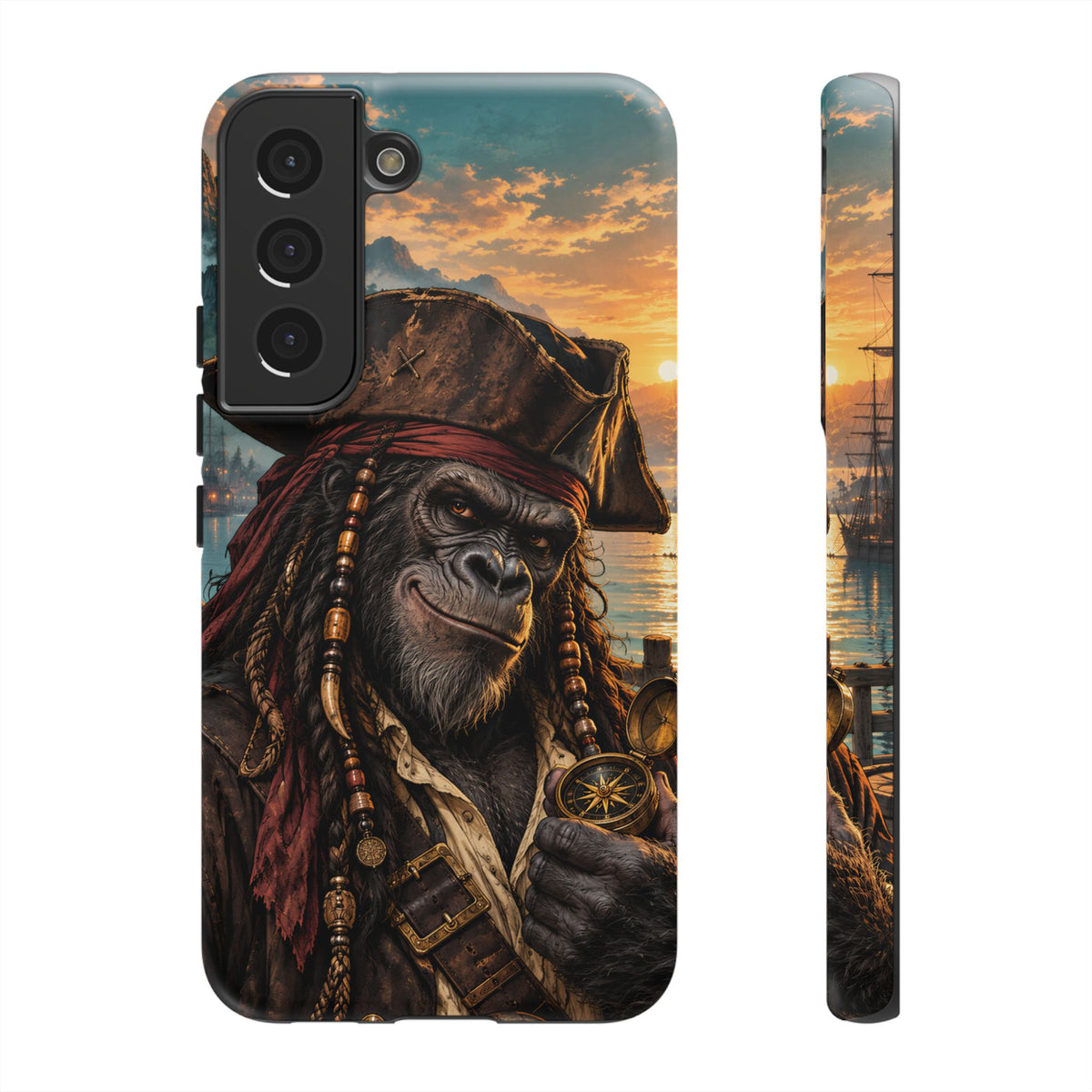 Pirate Gorilla Samsung Galaxy Tough Case | Captain Silverback