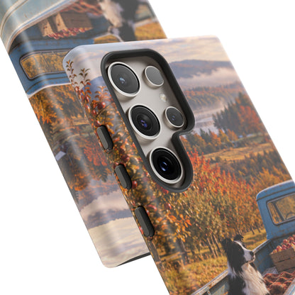 Blue Truck October Samsung Galaxy Tough Case | border collie