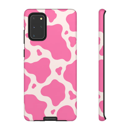 Strawberry Milk Samsung Galaxy Tough Case | Pink Cow Print