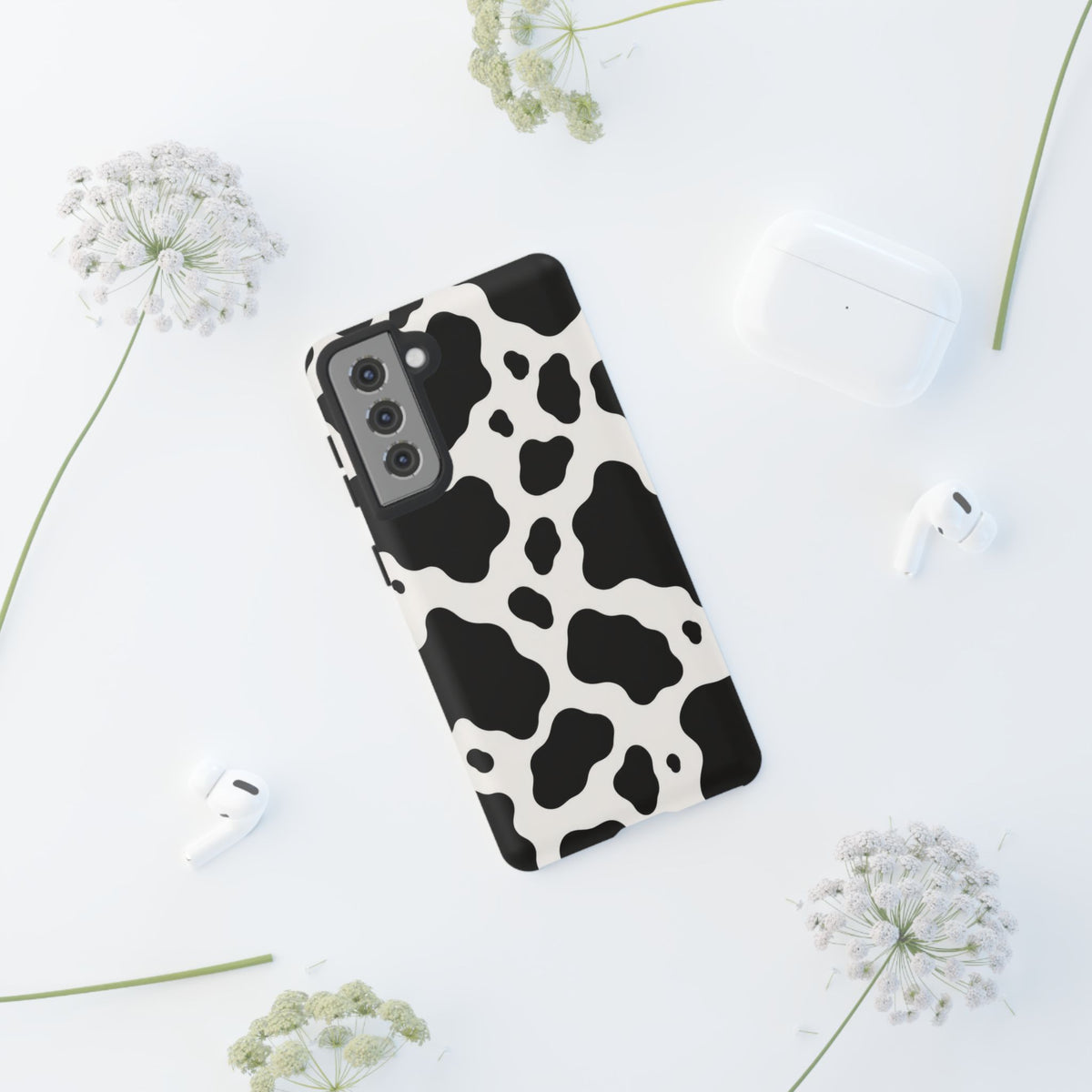 Classic Holstein Samsung Galaxy Tough Case | Black & White Cow Print