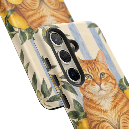 Citrus Inspector Samsung Galaxy Tough Case | ginger cat