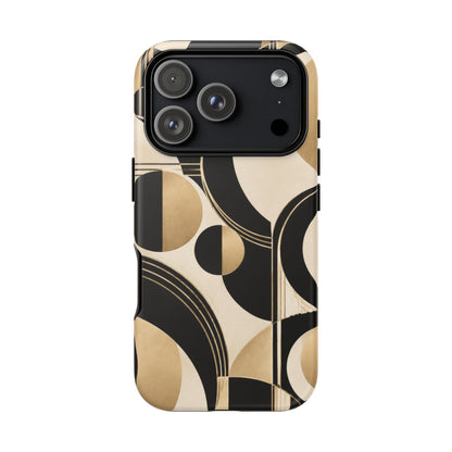 Pearl Orbit iPhone Tough Case | art deco