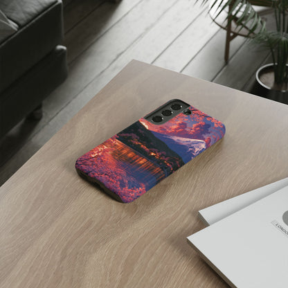 Sakura Lakeside Village Samsung Galaxy Tough Phone Case