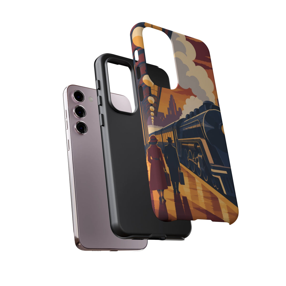 Travel by Train — Night Departure Samsung Galaxy Tough Case | train travel