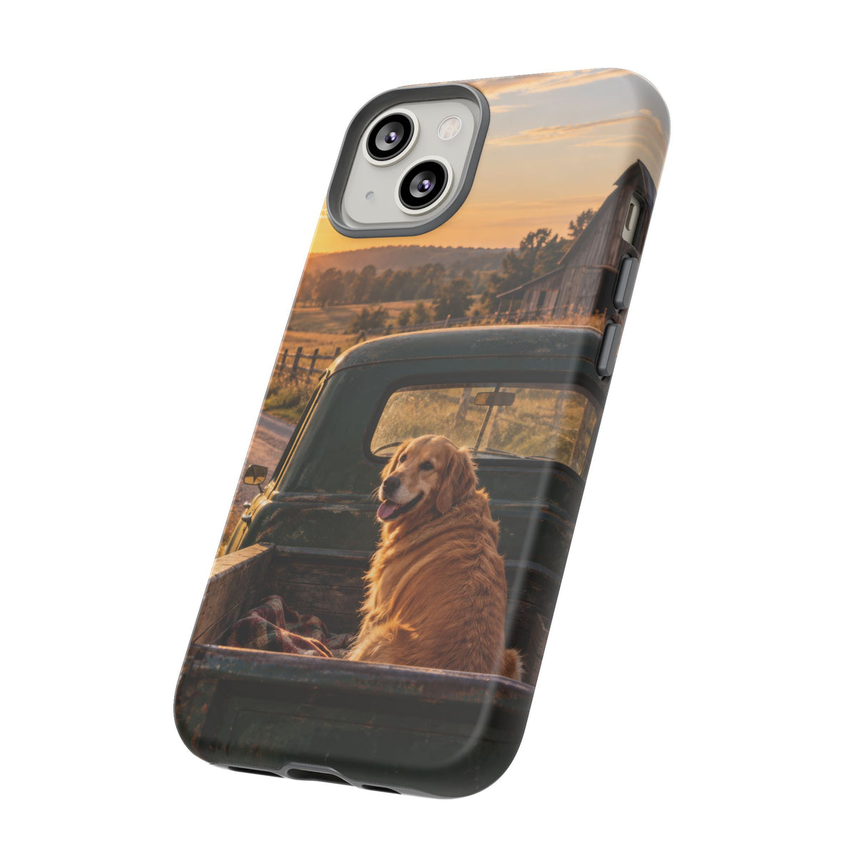 Sunday Road Golden iPhone Tough Case | golden retriever