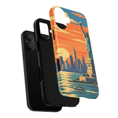 New York City — Harbor Liberty iPhone Tough Case