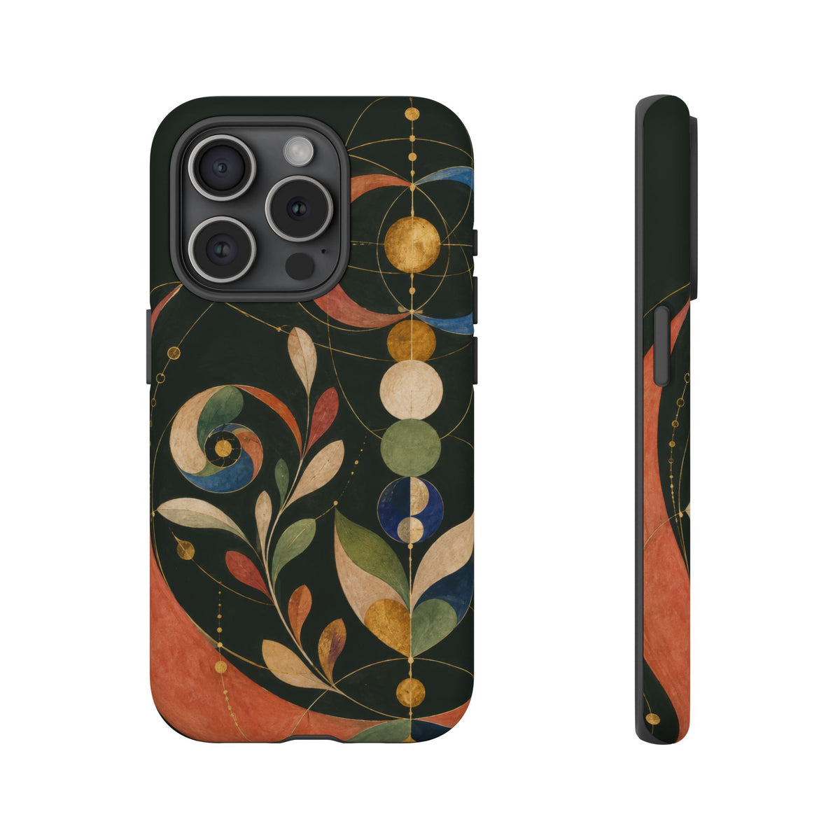Orbital Garden iPhone Tough Case | Celestial Botanical Geometry