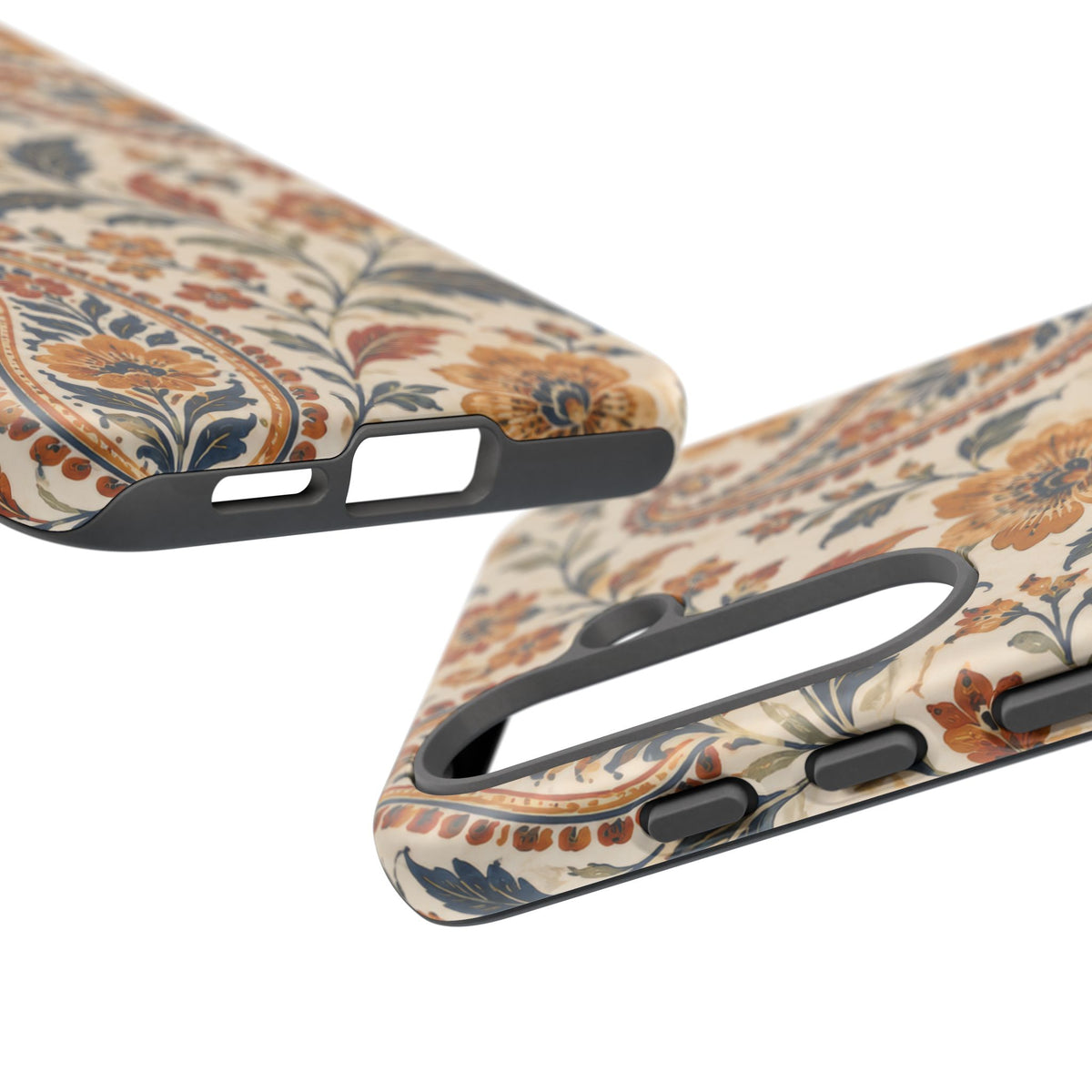 Saffron Heirloom Samsung Galaxy Tough Case | Floral Paisley on Ivory