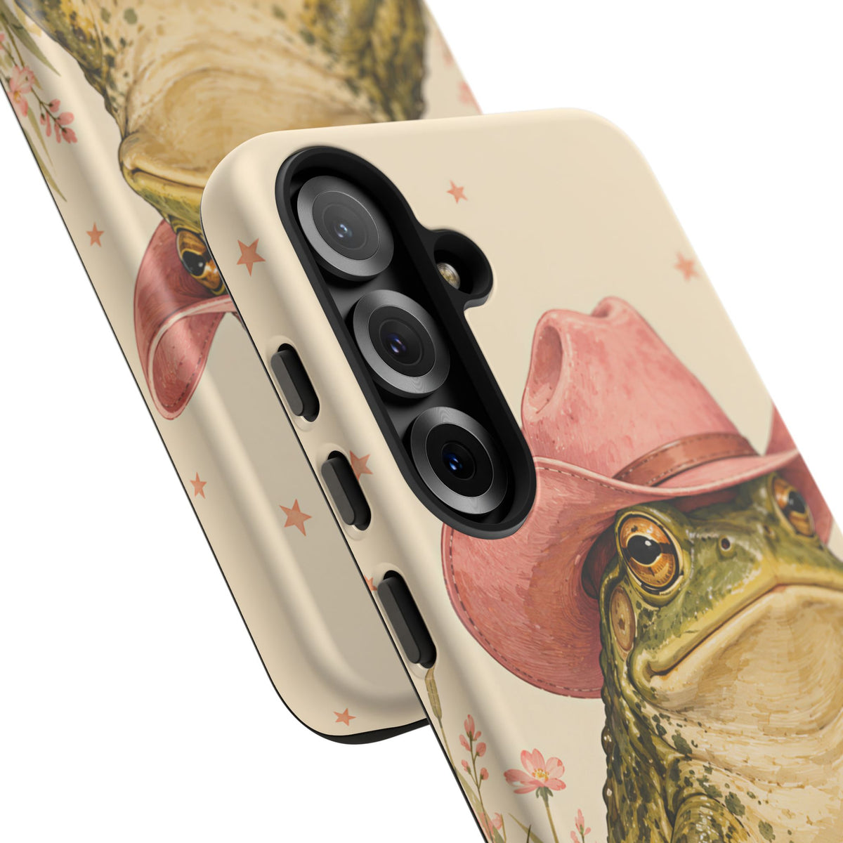 Cowboy Frog Samsung Galaxy Tough Case | Pink Hat Bullfrog