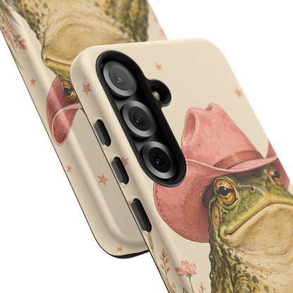 Cowboy Frog Samsung Galaxy Tough Case | Pink Hat Bullfrog