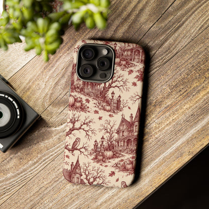 Haunted Estate Toile iPhone Tough Case | halloween toile