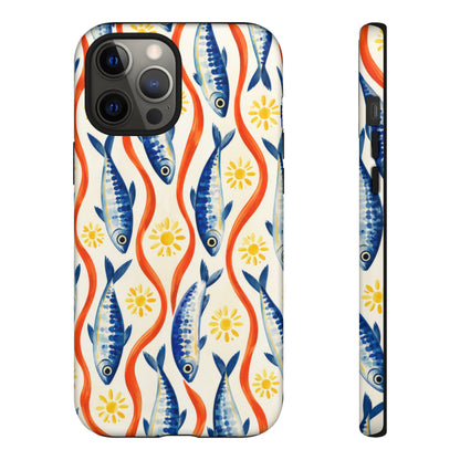 Sardine Social iPhone Tough Case | sardine print