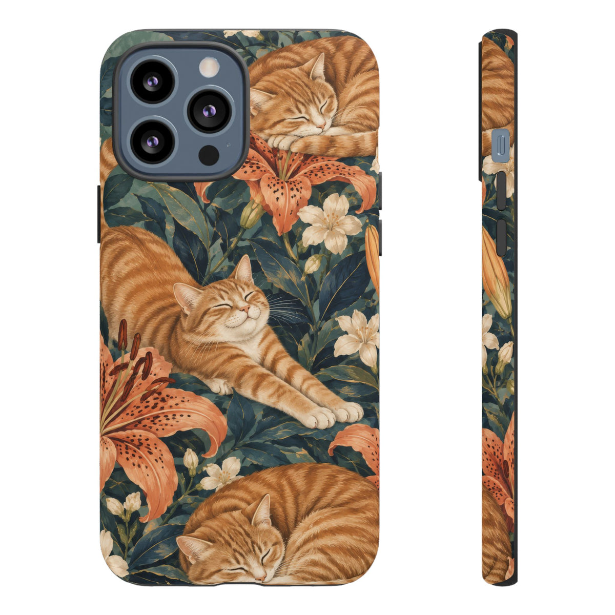 Tiger Lily Tabby iPhone Tough Case | tabby cats
