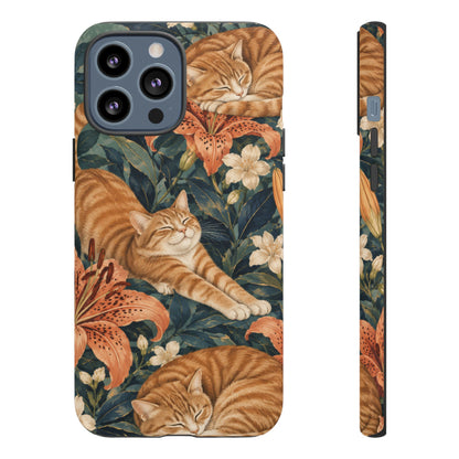 Tiger Lily Tabby iPhone Tough Case | tabby cats