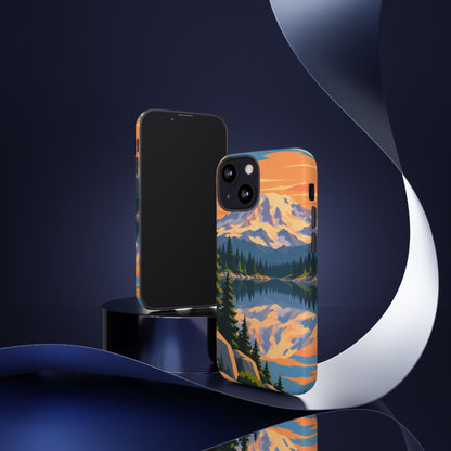 Mount Rainier — Mirror Dawn iPhone Tough Case