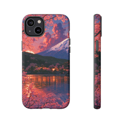 Sakura Lakeside Village iPhone Tough Phone Case