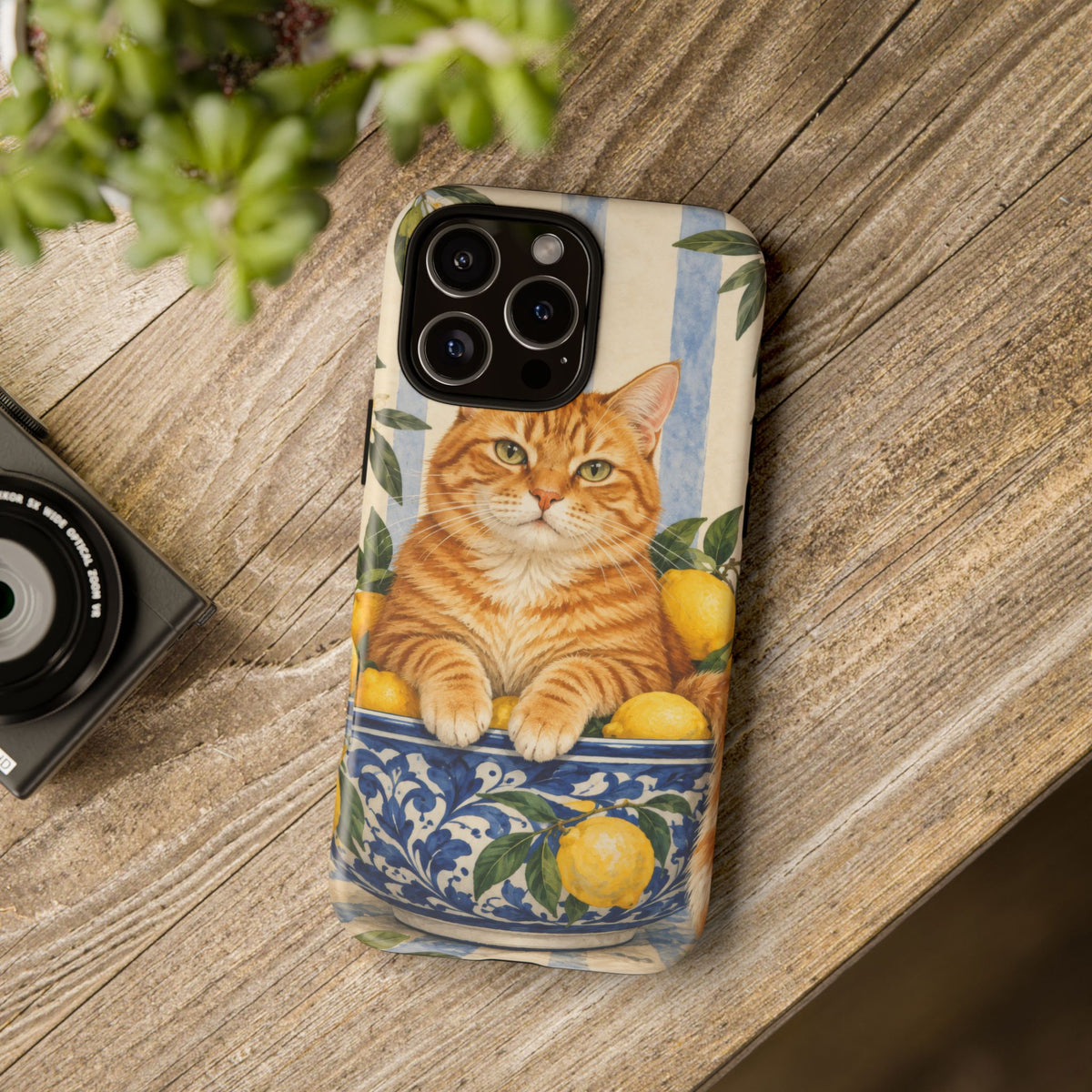 Citrus Inspector iPhone Tough Case | ginger cat