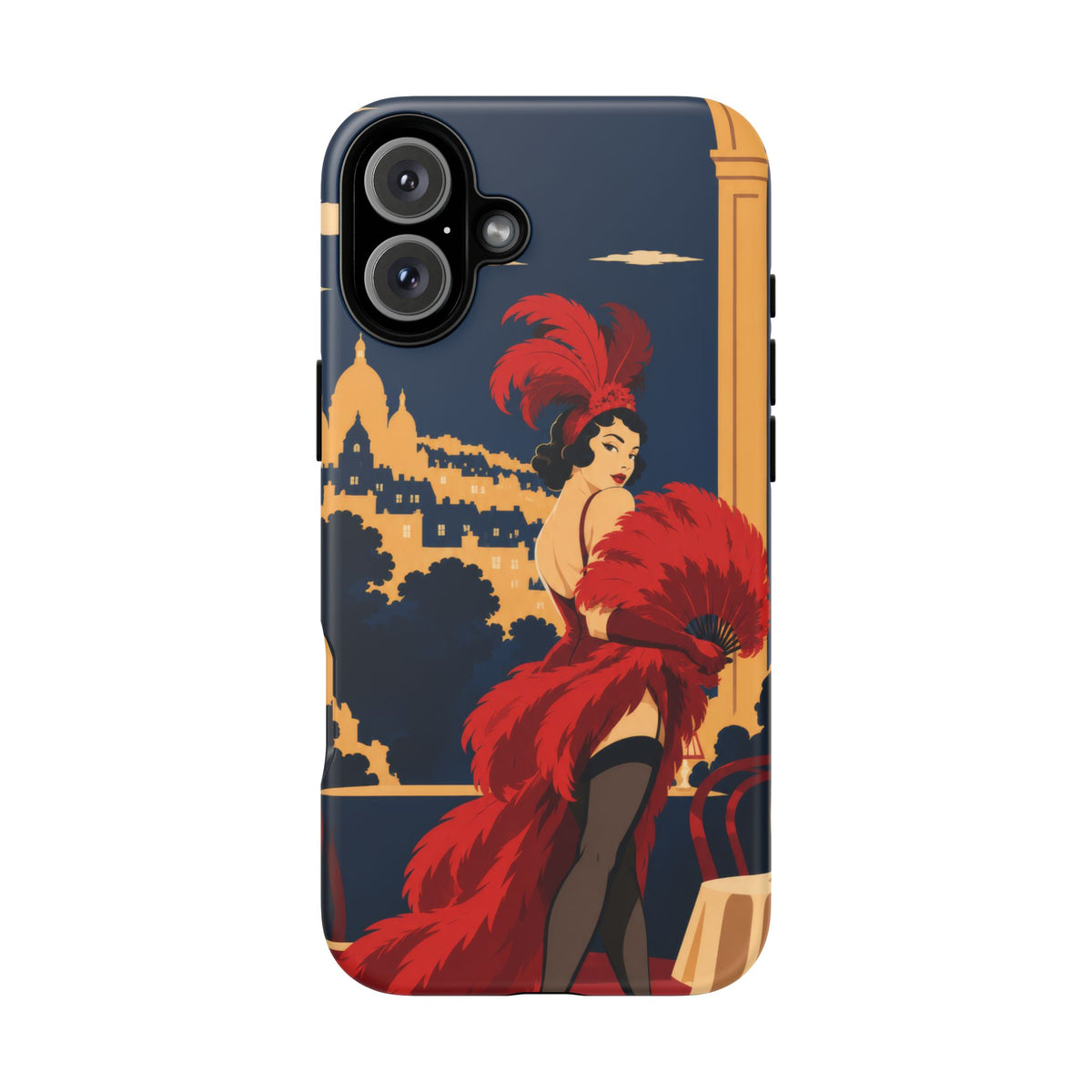 Moulin Rouge Dancer — Velvet Encore iPhone Tough Case | cabaret dancer