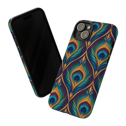 Peacock Nocturne iPhone Tough Case | art deco