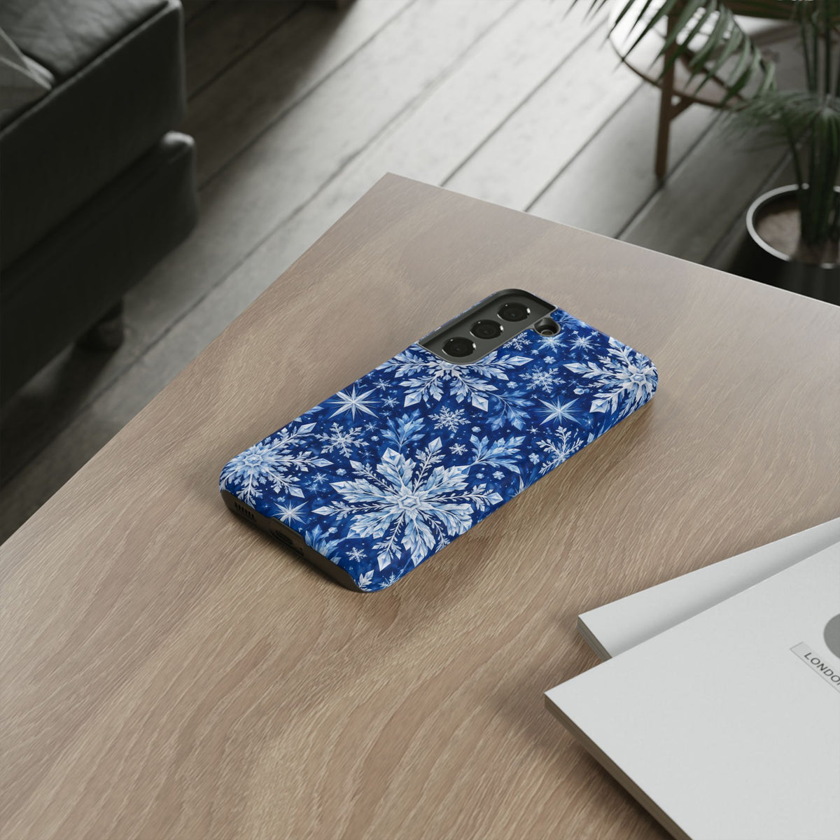 Frosted Midnight Samsung Galaxy Tough Case | snowflake