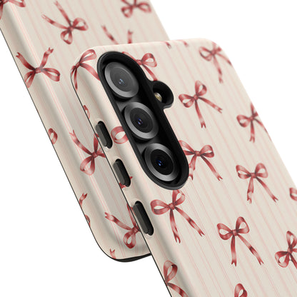 Red Bow Samsung Galaxy Tough Case | Ribbon Waltz