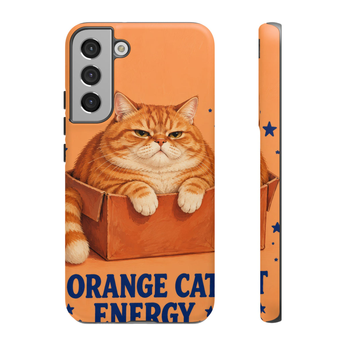 Orange Cat Energy Samsung Galaxy Tough Case