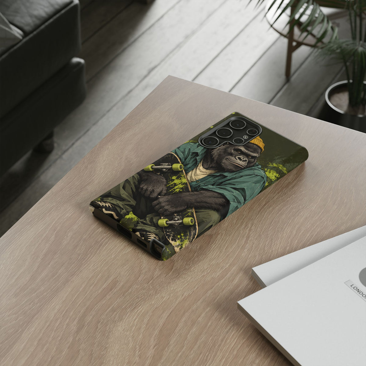 Concrete Jungle Samsung Galaxy Tough Case | Skater Gorilla Illustration