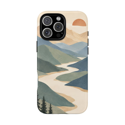 Quiet Pass iPhone Tough Case | mountain river