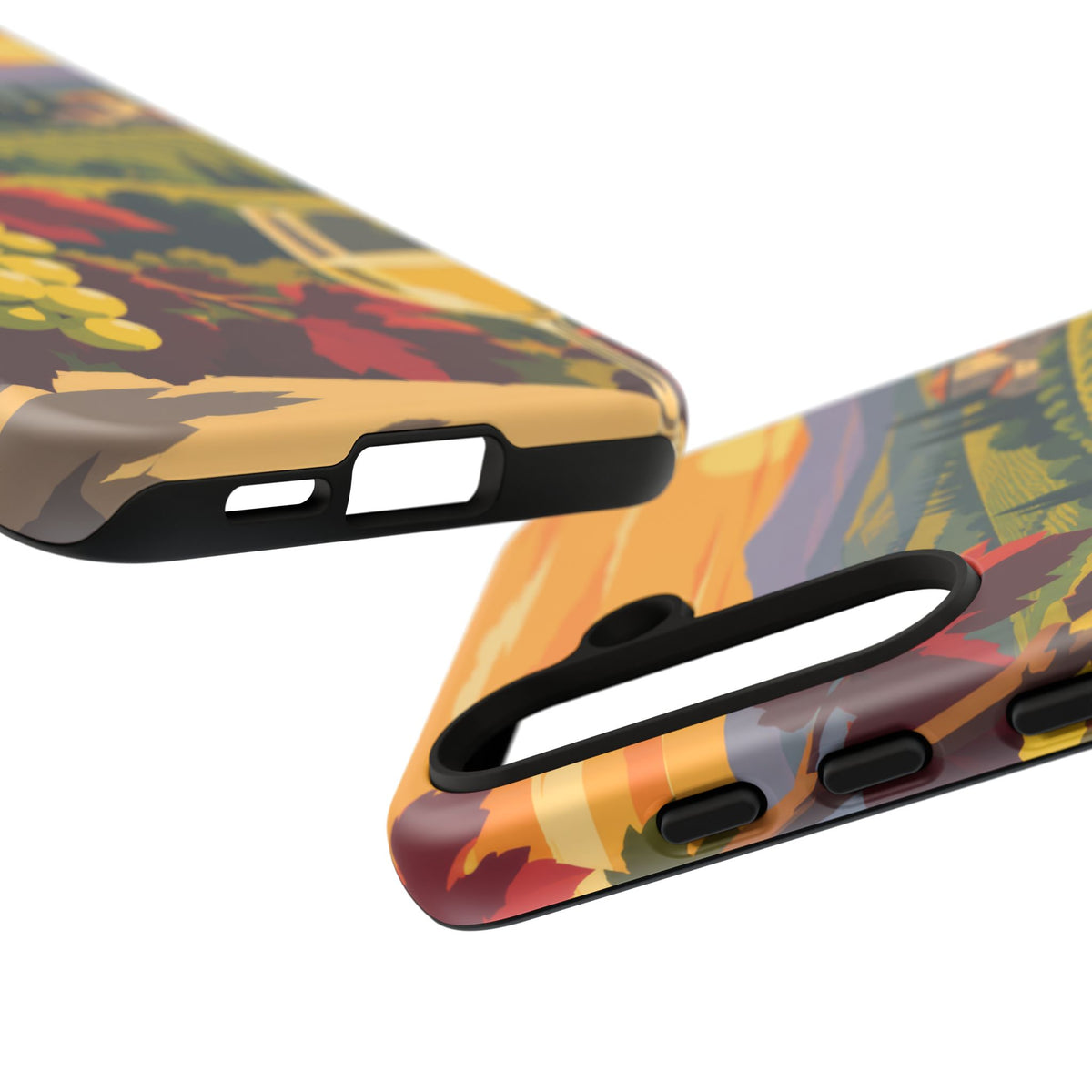 Wine & Grapes — Golden Vintage Samsung Galaxy Tough Case | wine grapes
