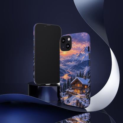 Alpine Hearth iPhone Tough Case | winter cabin