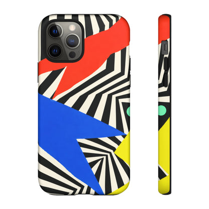 Broken Signal iPhone Tough Case | Optical Stripe Art