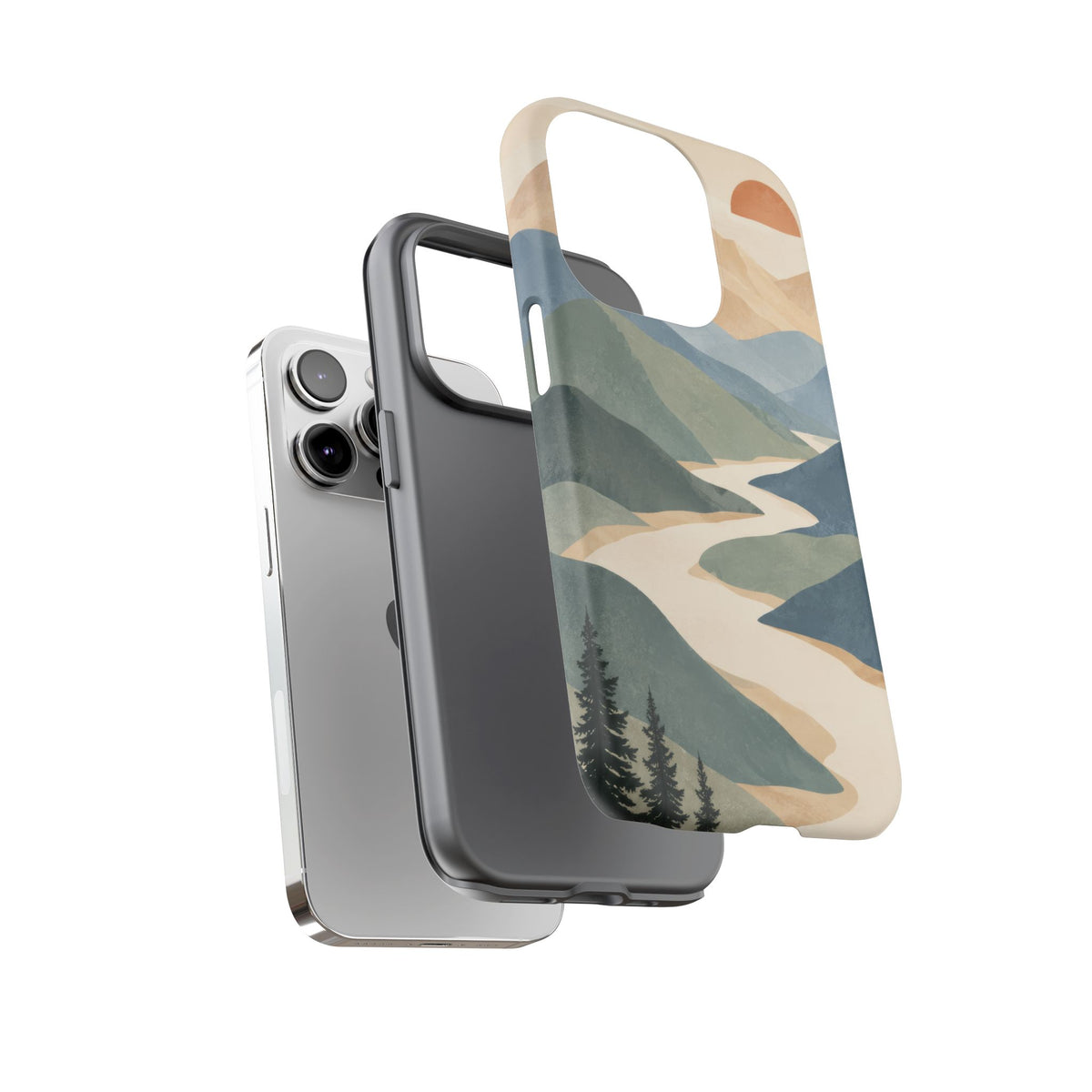 Quiet Pass iPhone Tough Case | mountain river