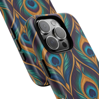 Peacock Nocturne iPhone Tough Case | art deco