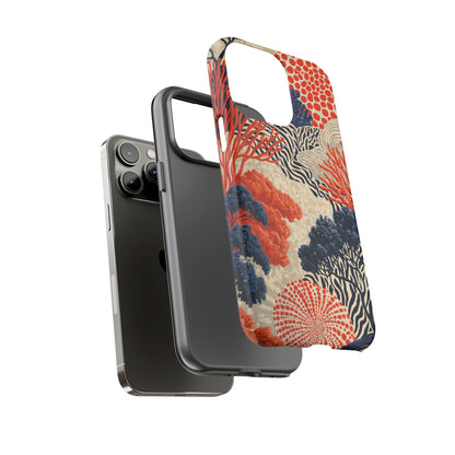 Coral Current iPhone Tough Phone Case