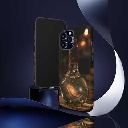 Bottled Cosmos iPhone Tough Case | Galaxy in an Antique Bottle
